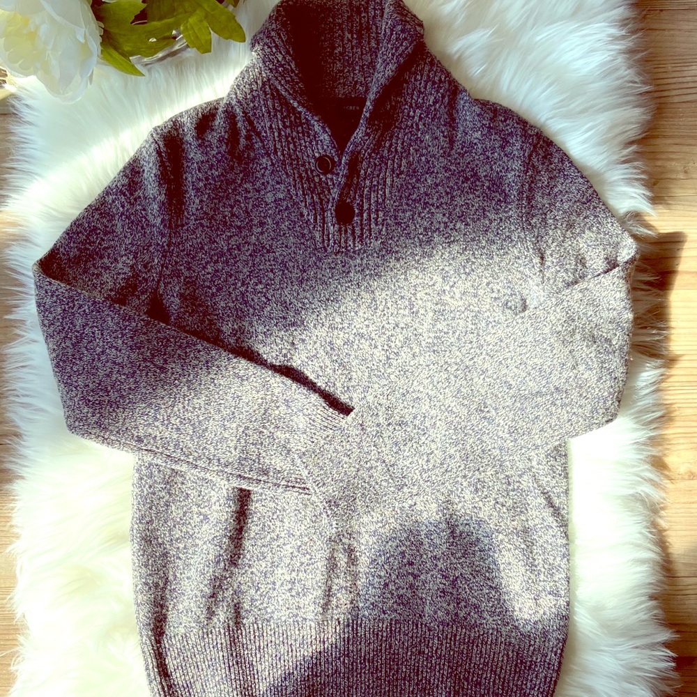 J crew gray sweater long sleeve men’s size small